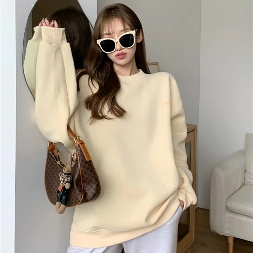 Title 2, Pullover blu alla moda da donna Weiyi Nuovo top...