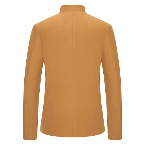 Title 11, Mens Color Stitching Stand-collar Casual Slim ...