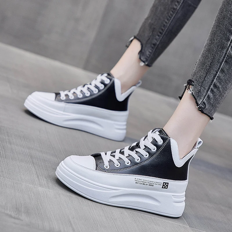 New Student Thick Bottom Muffin Shoes Autumn Comfortable All-Day Wear Stylish Modern Design Perfect for School Everyday — photo 1