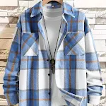 Camisa Casaco Xadrez Masculina Outono Inverno – Conforto e Estilo para o Frio, Ideal para Looks Casuais ou Mais Elaborados, Perfeita para o Dia a Dia. — foto 5