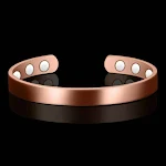 Pulseira feminina de banho ouro rosa com imãs Alívio da dor e elegância com esta joia magnética, perfeita para você. Sinta-se bem e estilosa — foto 9