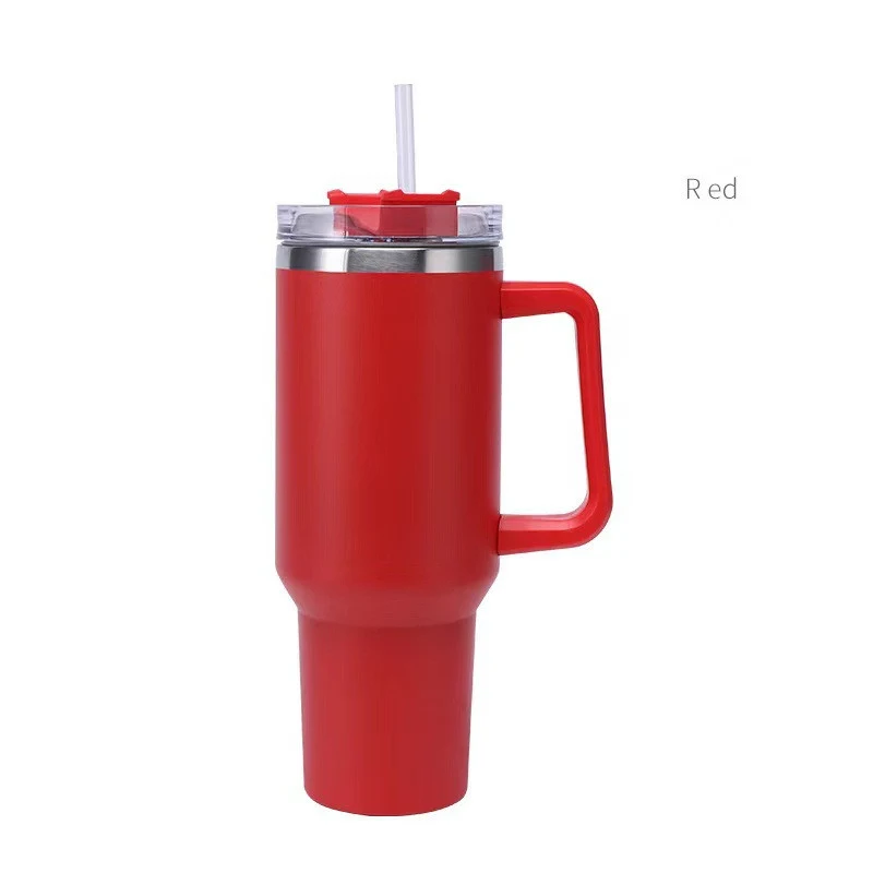 Stainless Steel Insulated Cup 40oz Straw Bingba Keeps drinks cold or hot for hours. Perfect for travel, work, and everyd — photo 2