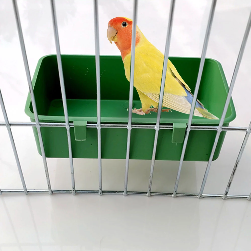 Title 4, Multifunction Bird Food Tray Parrot Bathtub Ani...