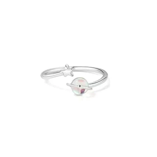 Title 6, Anillo Planeta Moonstone con Diseño Único, Bril...