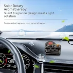 Ambientador veicular com energia solar e decoração aromática. Purifique o ar do seu carro, desfrutando de fragrâncias agradáveis e naturais. — foto 3