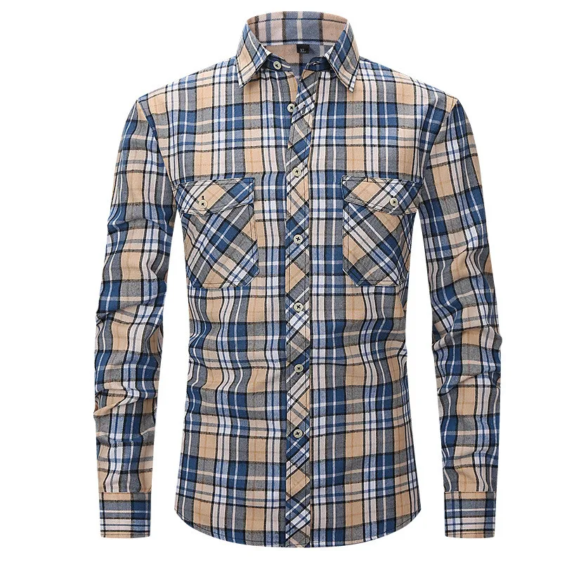 Title 13, Large size slim fit long sleeve shirt for men, ...