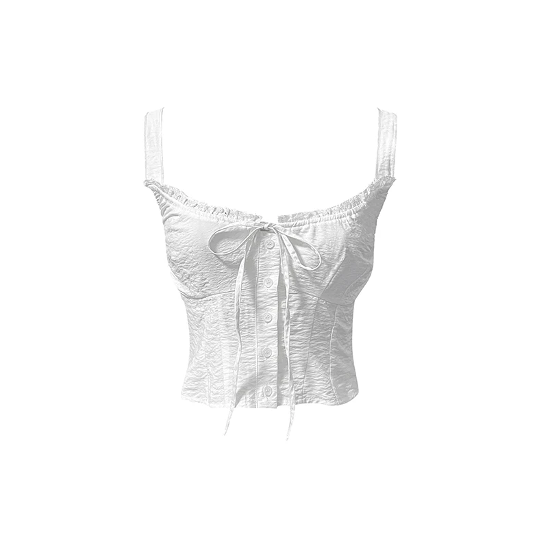Camisole de renda branca e saia sereia evasê. Conforto e elegância em uma combinação perfeita para um visual sofisticado e charmoso. — foto 3