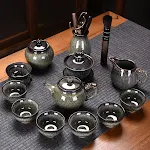 Flambe Jian Ware Kung Fu Tea Set Suit, elevate your tea experience. Enjoy traditional tea ceremonies with this elegant a — photo 15