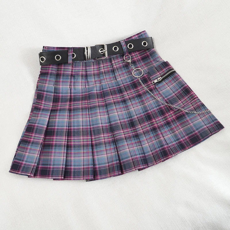 Title 2, Geplooide rok dames hoge taille met zakken A-li...