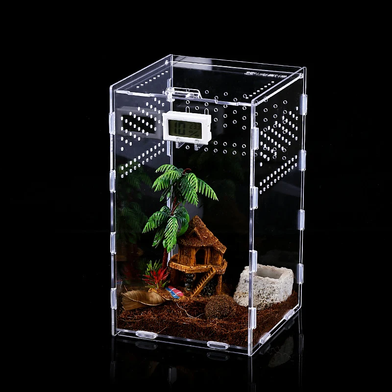 Title 10, Acrylic Reptile Terrarium Habitat Breeding Box ...
