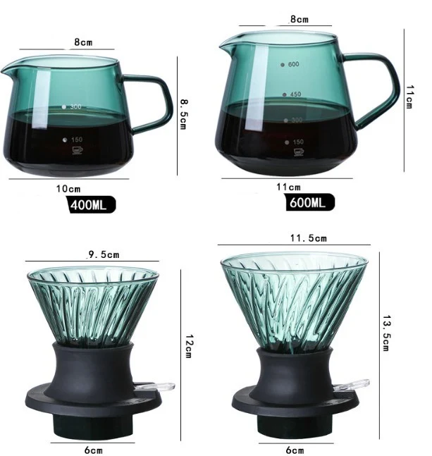 Title 1, Glazen koffiepot met filter en handmatige schen...