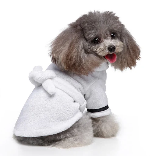 Title 2, Pet Clothes Hotel Bath Towel Dog Cat Bathrobe S...