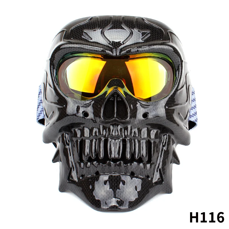 Title 10, Motorcycle Face Mask Windproof Skull Glasses Me...