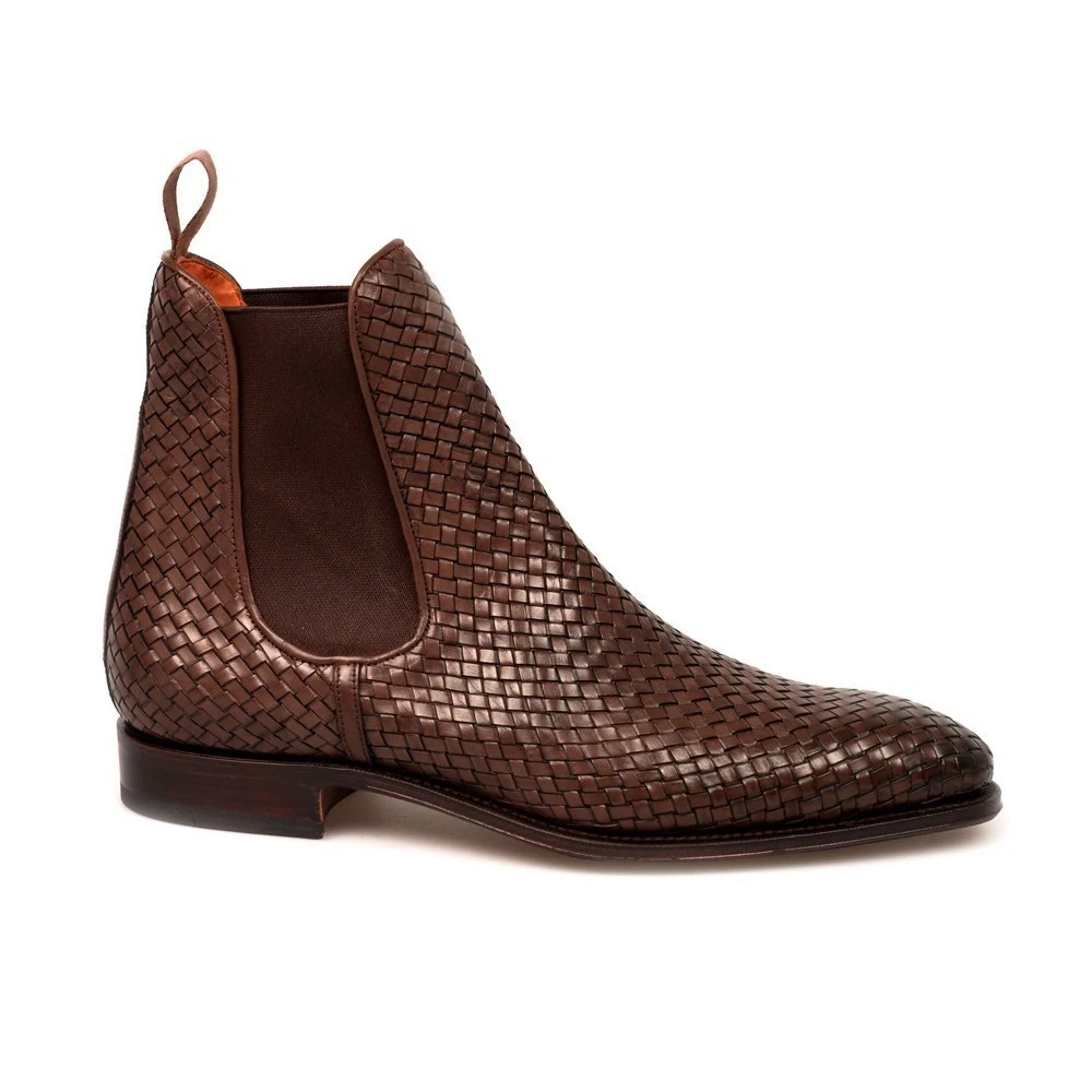 Title 2, Woven Square Head Mens Low Profile Boots