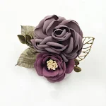 Broche corsage de flor de tecido, para usar em xales, pinos e ornamentos de carreira. Adicione um toque sofisticado ao seu visual. — foto 10
