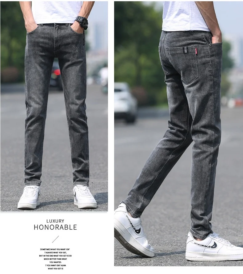 Title 20, Mens Spring and Summer Denim Trousers, Slim St...
