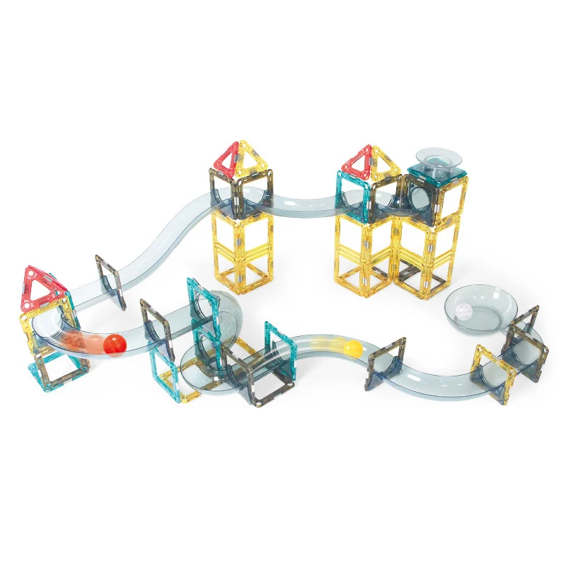 Title 7, Magnetic Pipe DIY Variety Slide Ball Building B...
