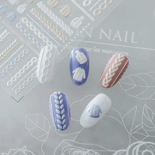 Title 5, Soft Relief Pro Nail Stickers with Back Glue