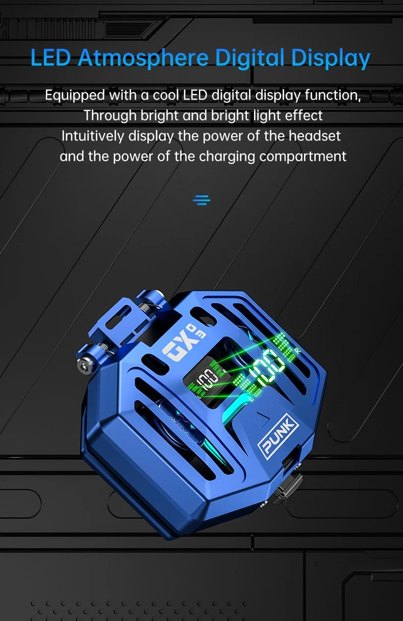 Title 7, DX-03 Mechanical Metal TWS Bluetooth Wireless H...