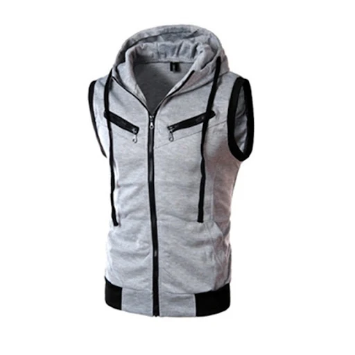 Title 1, Mens Zipper Cardigan Sweater Sleeveless Hoodie...