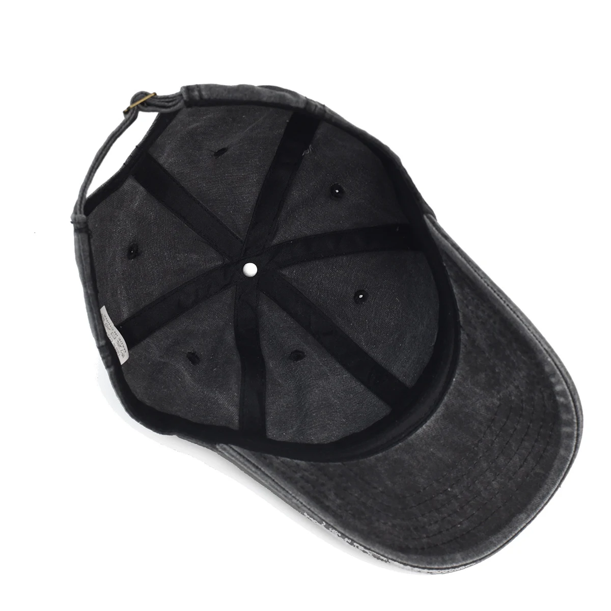 Title 2, Washed Cotton Printed Hat Distressed Dad Hat. C...