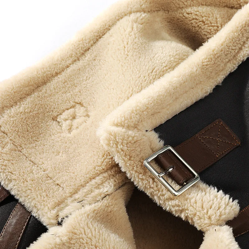 Plus Size Casual Polo Collar Fleece-lined Thickened Fur Jacket. Stay warm and cozy this winter with this comfortable and — photo 13