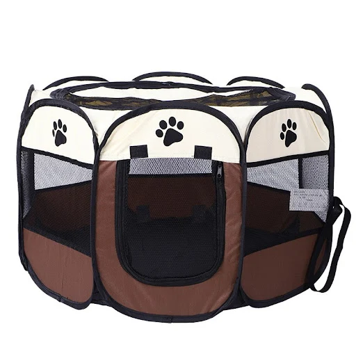 Portable Foldable Pet Tent Kennel Octagonal Fence Puppy Shelter Easy To Use Outdoor Easy Operation Large Dog Cages Cat F — photo 2