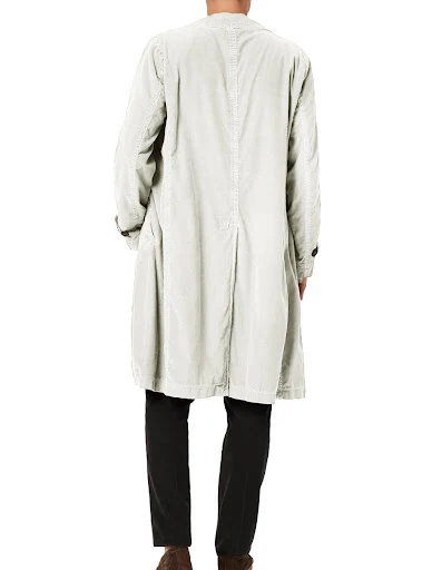Title 5, Mens Corduroy Trench Coat, Mid-length, Single-...