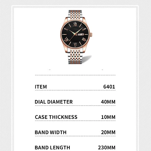 Title 1, Reloj de acero de moda casual de tendencia. Ele...