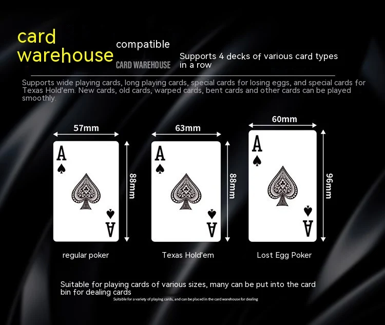 Distribuidor Automático de Poker Otimiza o Jogo & Garante a Justiça. Embaralhe, Distribua & Desfrute de Jogos Rápidos com Facilidade. Ótimo para Casa e Torneios! — foto 16