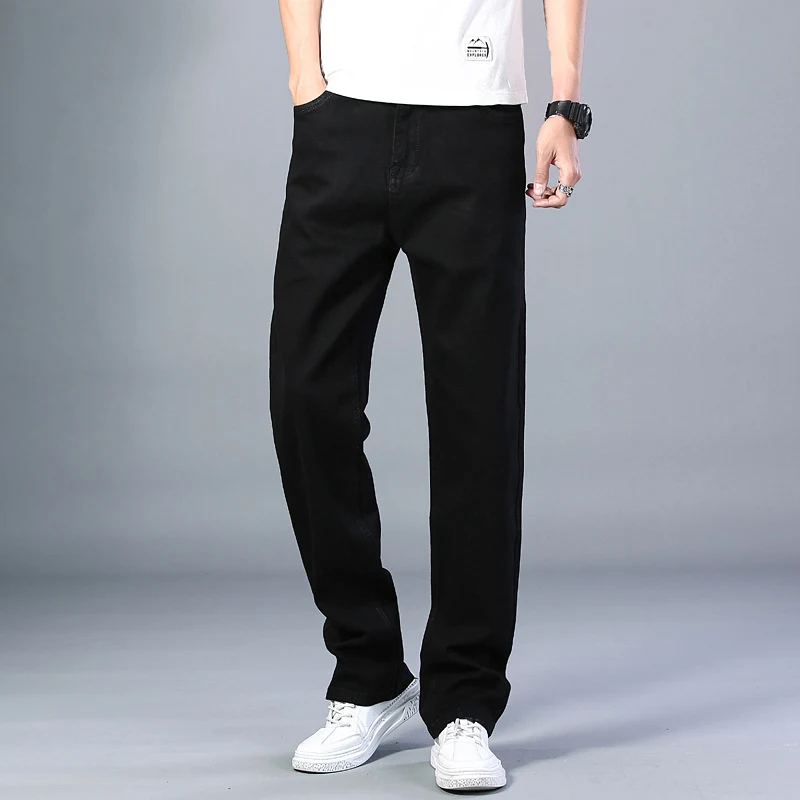 Jeans de hombre holgados rectos talla grande para comodidad y estilo. Ajuste relajado perfecto para un look casual y moderno en cualquier ocasión. — foto 11