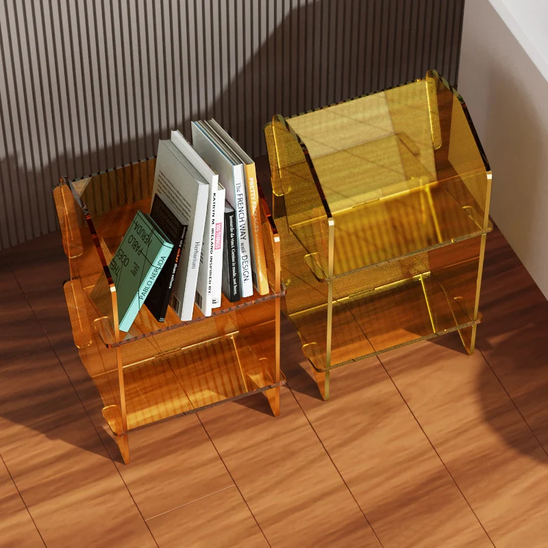 Transparent Bookshelf Acrylic Storage Rack Organize and Display Books with Style Clear Design Saves Space Easy to Clean — photo 12