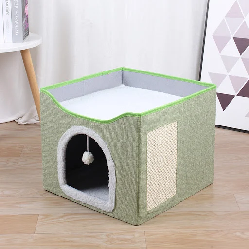 Title 7, Indoor Foldable Stool Pet Cat Kennel a versatil...