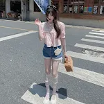 Ženske čipkaste hot pants visokog struka i dužine nogavica. Udobne i moderne, savršene za svaku priliku i isticanje stila. — foto 4