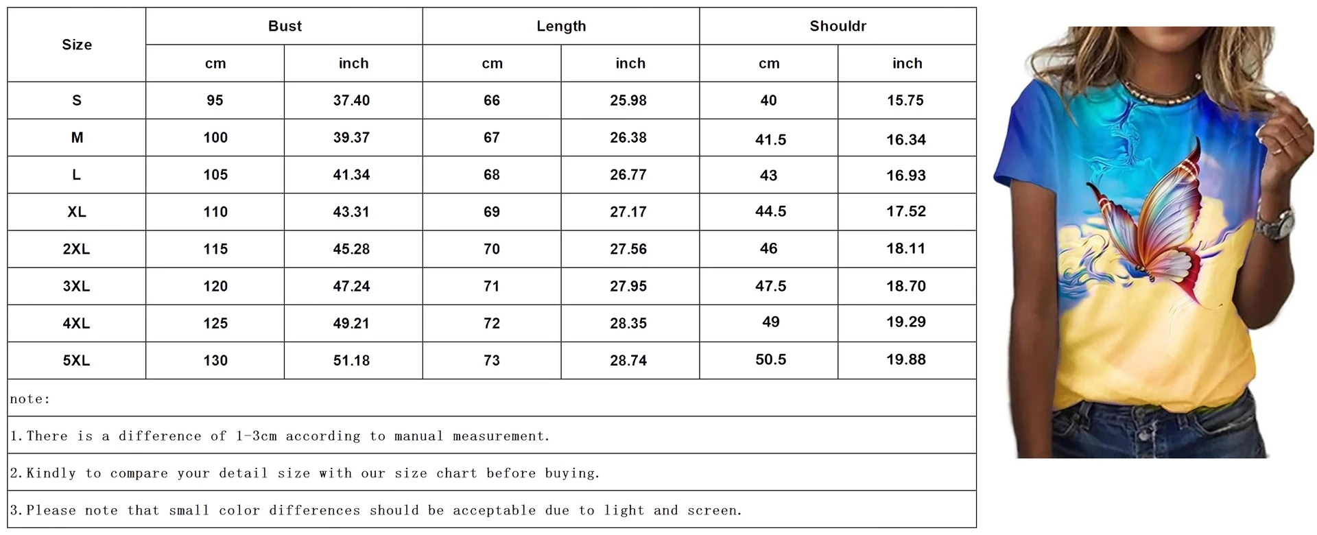 Title 3, 3D Printing Personality Printing Loose Womens ...