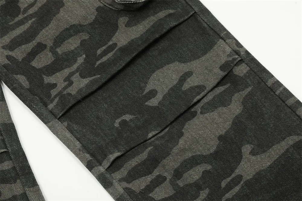 Title 8, Męskie Spodnie Outdoor Camo z Wieloma Kieszenia...