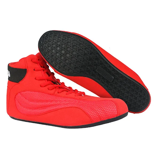 Title 6, Flannel Boxing Shoe Sports Wrestling Shoes. Des...