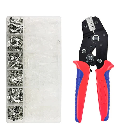 Title 3, Crimping tool set for electrical terminals, con...