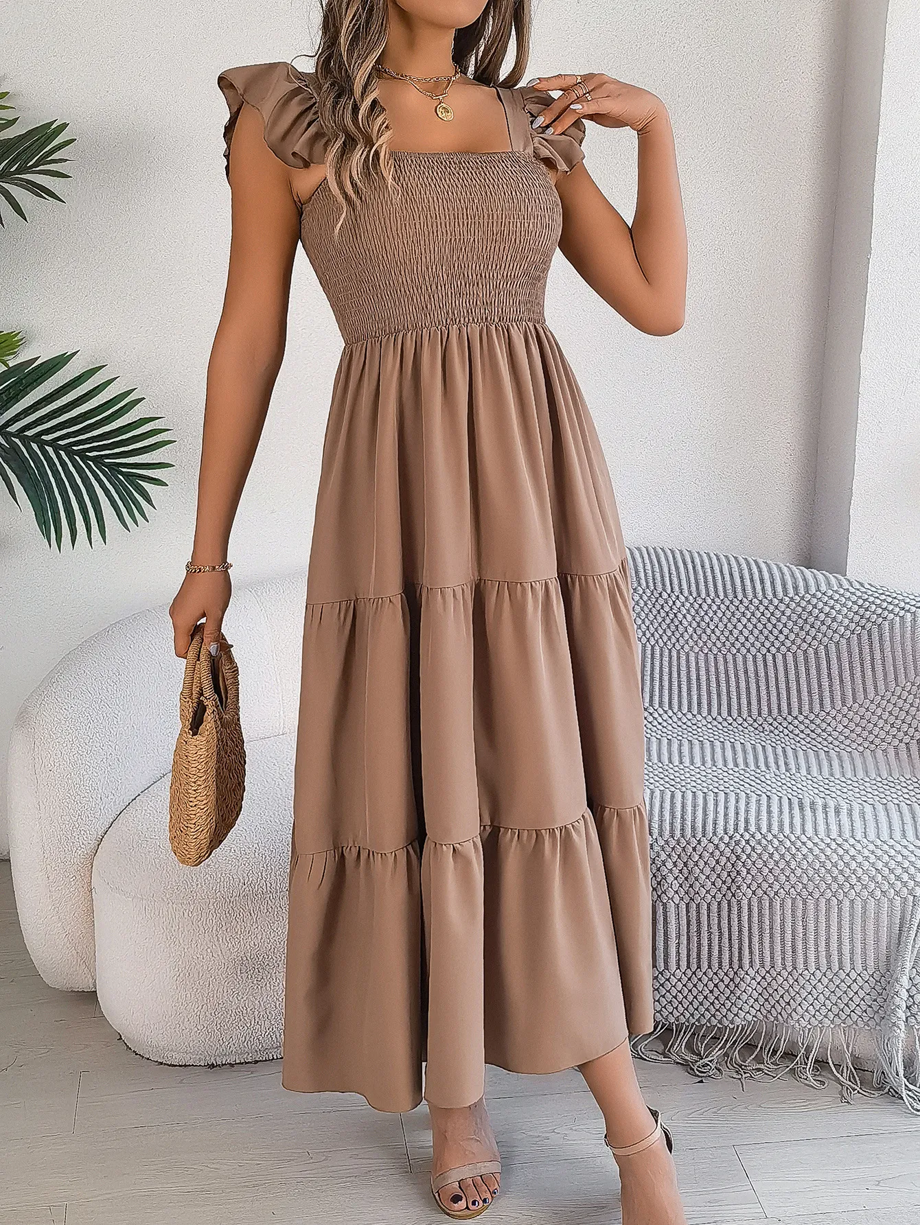 Title 10, Summer Dress Casual Womens Sleeveless Mid-leng...