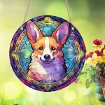 Pingente redondo de acrílico com desenho de animal para cães. Identifique seu pet com este acessório durável e charmoso. Leve e estiloso. — foto 10