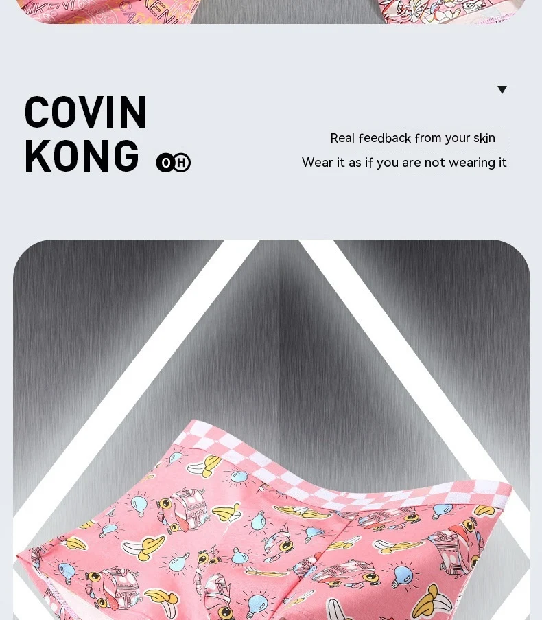 Intimo Uomo Colorato Seta Ghiaccio Boxer Ultra-sottili Estate Boyshorts Carini Top Vendite Douyin Ingrosso — foto 7
