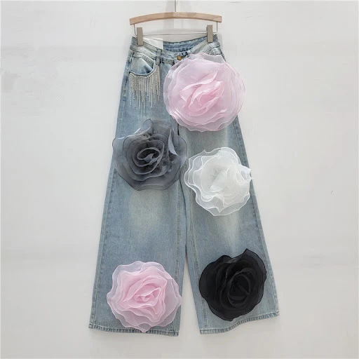 Title 3, Jeans de talle alto estilo europeo y americano ...
