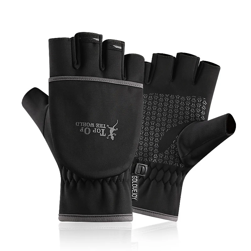 Men's Outdoor Windproof Zipper Touch Screen Gloves. Stay warm, protected, and connected with these versatile gloves for — photo 1
