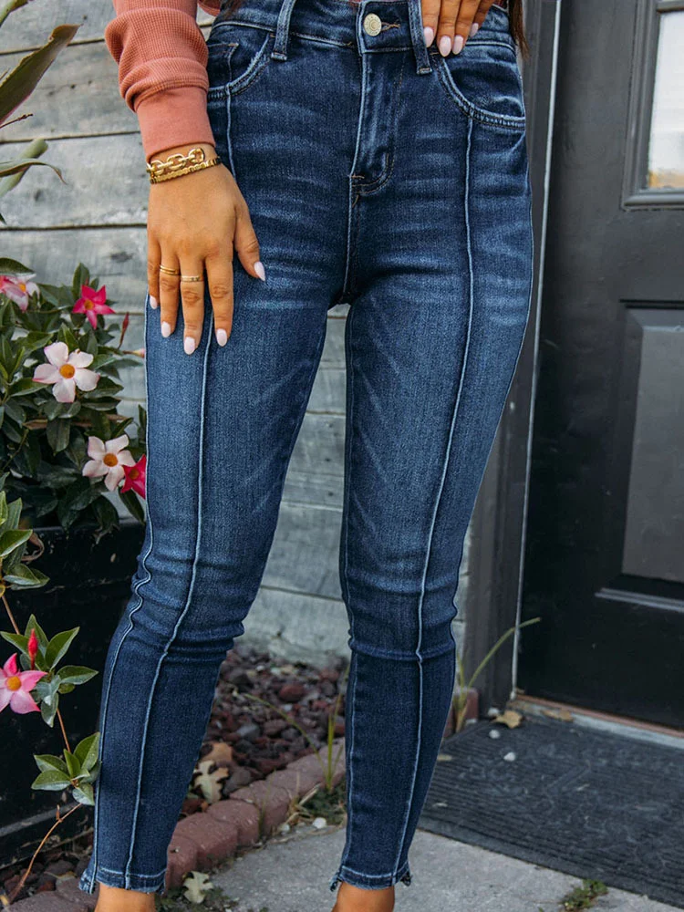 Title 6, Dames jeans, modieus, casual, slank fit, gewass...