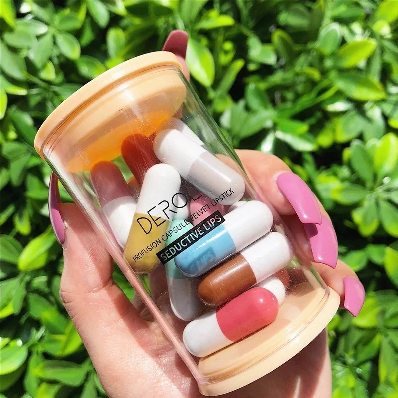 Title 4, Mini Capsule Lipstick Velvet 16pcs Canned Pills...