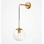 Luminária de parede de vidro nórdica para sala, quarto, cabeceira, corredor e corredor. Iluminação elegante e moderna para sua casa. — foto 5