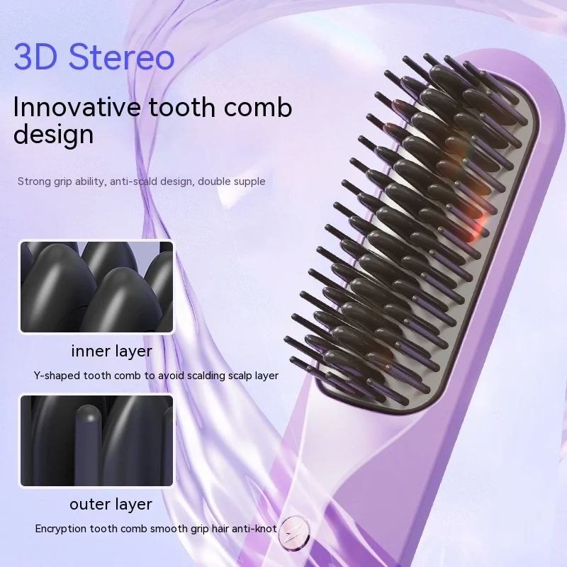 Title 6, Wireless Straight Comb Portable Quick-heating D...