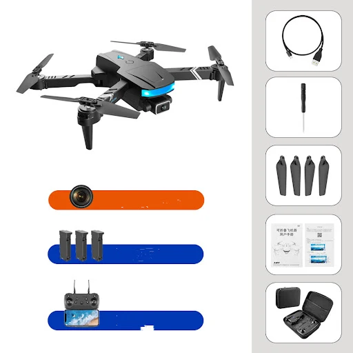 Title 7, Drone aéreo de alta definição com lente dupla