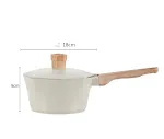 White18milk pan with aluminu