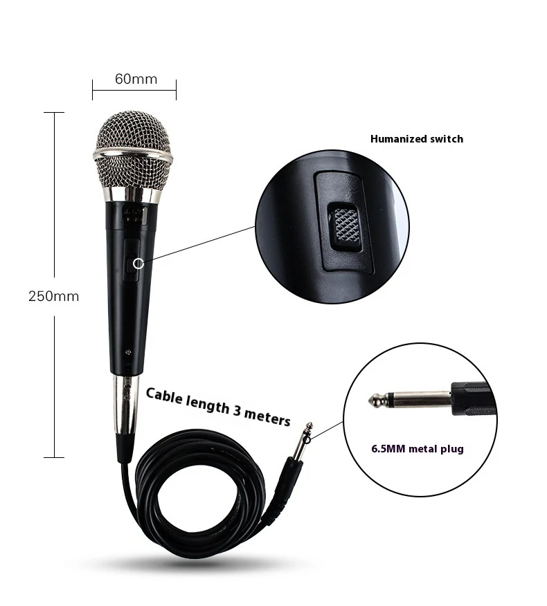 Title 2, Wired Moving Coil Sound Card Live Microphone Ca...